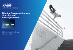 H&auml;ufige Stolpersteine von Start