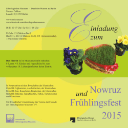 Einladung mit Eintritt-2015 - Staatliche Museen zu Berlin