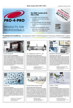 PRODUCTS FOR PROFESSIONALS