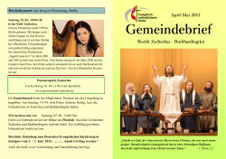 Gemeindebrief April-Mai 2015