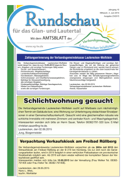 Amtsblatt KW 23 - Verbandsgemeinde Lauterecken