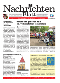 17 - Nachrichtenblätter