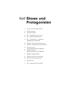 Handbuch fuenf SHOWS UND PROTAGONISTEN