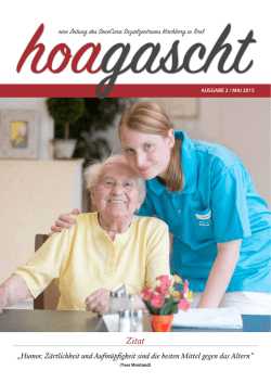 eine Zeitung des SeneCura Sozialzentrums Kirchberg in Tirol