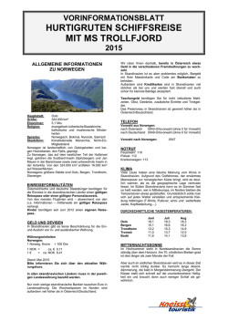 hurtigruten - Kneissl Touristik