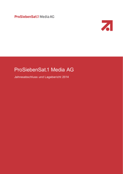 Einzelabschluss der ProSiebenSat.1 Media AG 2014