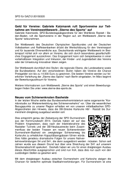 Geld für Vereine - SPD Ortsverein Durmersheim