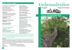 Juni und Juli 2015 - Kirchgemeinde Pirna