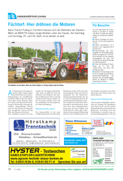 Tractor Pulling - Landwirtschaftliches Wochenblatt Westfalen