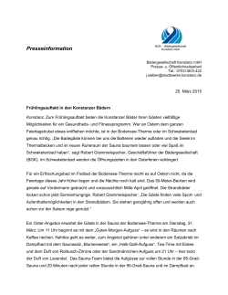 Presseinformation - Stadtwerke Konstanz