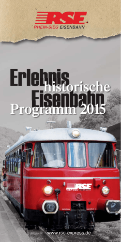 Programm 2015 nun erhältlich! - RSE Rhein-Sieg