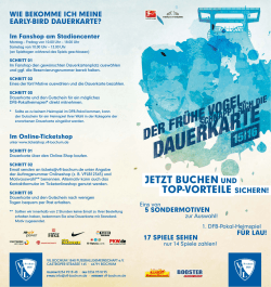 JETZT BUCHEN UND TOP-VORTEILE SICHERN!