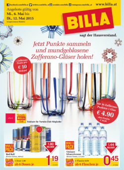 Jetzt Punkte sammeln und mundgeblasene Zafferano-Gl&auml;ser