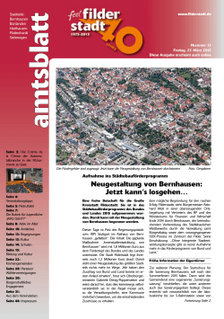 Neugestaltung von Bernhausen: Jetzt kann`s