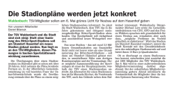 Die Stadionpl&auml;ne werden jetzt konkret