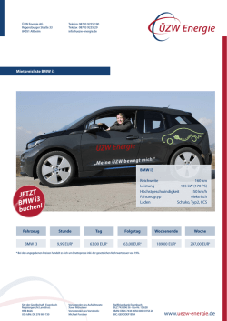 JETZT BMW i3 buchen!