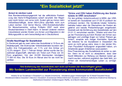 Ein Sozialticket jetzt!