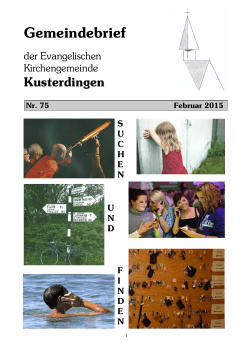Gemeindebrief 02/2015 - Evangelische Kirchengemeinde