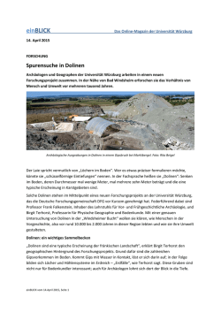 einBLICK als PDF - Universit&auml;t W&uuml;rzburg