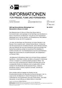 PM Mietspiegel Neuss - IHK Mittlerer Niederrhein