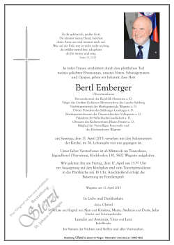 Parte Bertl Emberger - Stille Nacht Gesellschaft