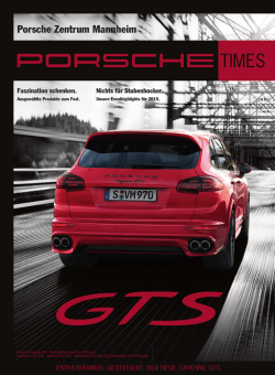 Ausgabe 4/14 - Porsche Zentrum Mannheim