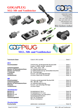 GOGAPLUG M12-, M8- und Ventilstecker