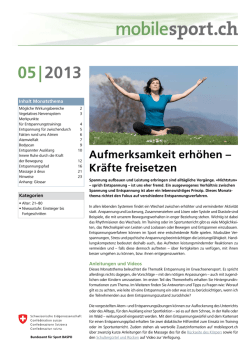 Aufmerksamkeit erhöhen – Kräfte freisetzen
