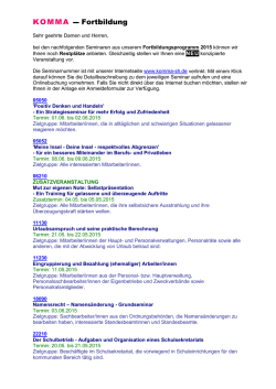 Information Restpl&auml;tze 16. KW