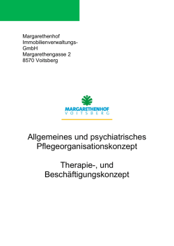 Allgemeines und psychiatrisches Pflegeorganisationskonzept