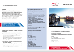 Praxisseminar Fahrdynamik