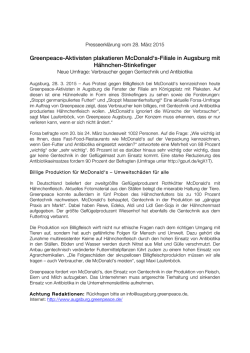 H&auml;hnchen-Stinkefinger gegen McDonalds - Augsburg