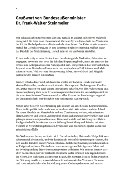 Gru&szlig;wort von Bundesau&szlig;enminister Dr. Frank-Walter Steinmeier