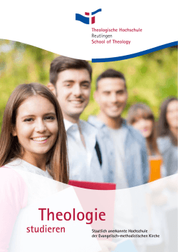 Info-Flyer - Theologische Hochschule Reutlingen