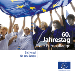 60. Jahrestag der Europaflagge