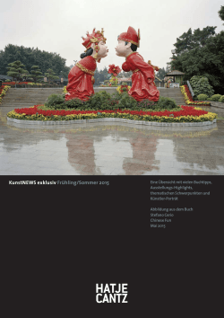 KunstNews Frühjahr / Sommer 2015