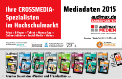 Gesamt-Mediadaten von audimax MEDIEN 2015 als PDF
