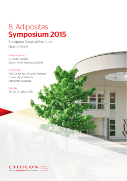 8. Adipositas Symposium 2015 - European Surgical Institute