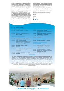 Einladung Bethesda-Symposium Gynaecologium