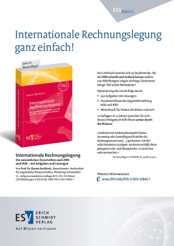 Internationale Rechnungslegung leicht gemacht!