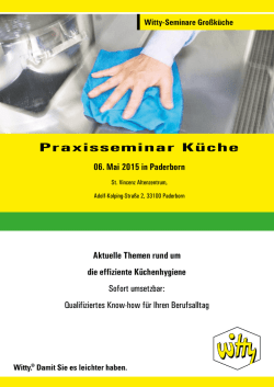 Praxisseminar Küche 06. Mai 2015 in Paderborn