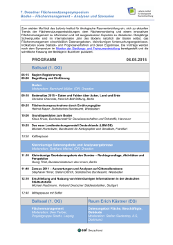 Programm 7. Dresdner Flächennutzungssymposium