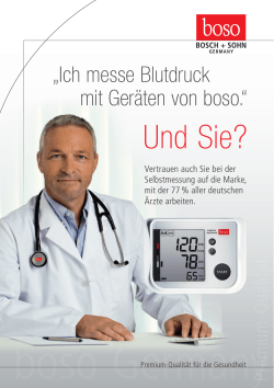 Beipackzettel boso medicus vital Blutdruckmessgerät, 1 St