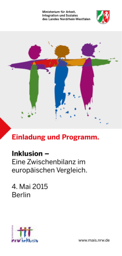 Inklusion &ndash; Eine Zwischenbilanz im europ&auml;ischen Vergleich.