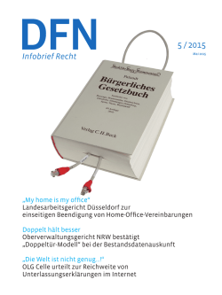 Infobrief Recht - DFN