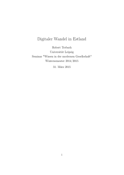 Digitaler Wandel in Estland