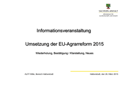 Umsetzung GAP 2015 Info am 26.03.2014 - ALFF