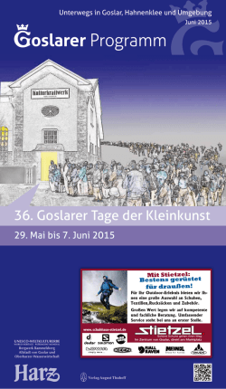 Goslarer Programm Juni 2016