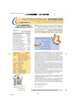 Pfarrnachrichten - Pastoralverbund Attendorn