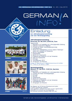 GErMaN a - bei dem SV-Germania Eicherscheid
